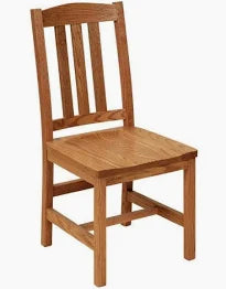 Amish Tampa Mission Solid Wood Dining Chair - Quick Ship